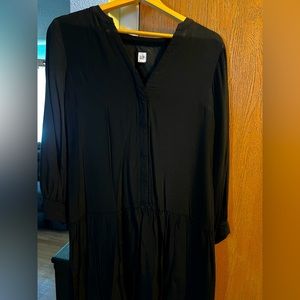 Gap drop waist black dress